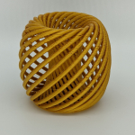 Gold Spiral Vase in AMZ3D Silk Gold PLA - Anycubic Mega X Test Print