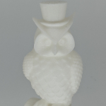 Test Owl 3d printed in Anycubic White PLA